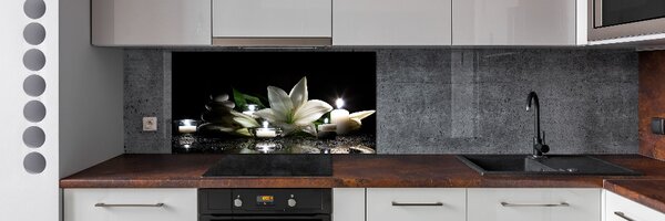 Dekorační panel sklo Bílá lilie pksh-68147040