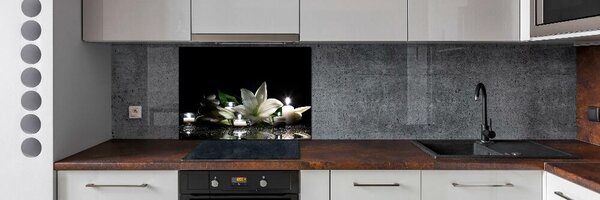 Dekorační panel sklo Bílá lilie pksh-68147040