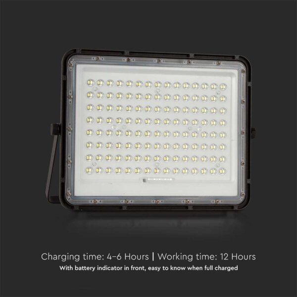 LED Venkovní solární reflektor LED/20W/3,2V 6400K černá + DO
