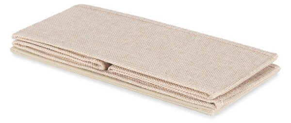 Béžový látkový úložný box 28x12x12 cm Sandy – Compactor