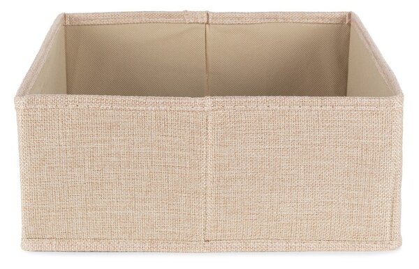 Béžový látkový úložný box 28x12x12 cm Sandy – Compactor
