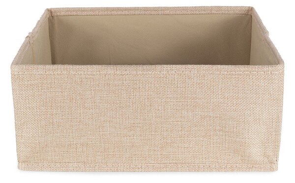 Béžový látkový úložný box 28x12x12 cm Sandy – Compactor