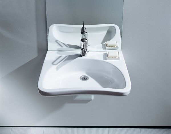 Roca Access Dostępna Łazienka umyvadlo 66x55 cm klasický pro osoby se zdravotním postižením bílá A32723500P
