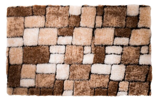 Blancheporte Koupelnová předložka, Mozaika kaštanová 50x80cm