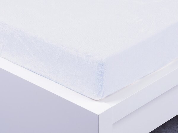 XPOSE® Mikroplyšové prostěradlo Exclusive - bílé 120x200 cm