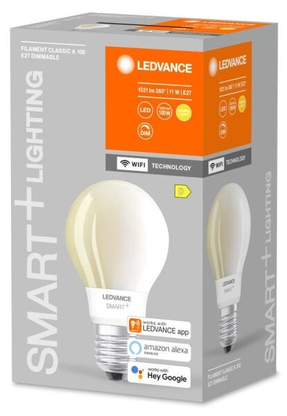 LED Stmívatelná žárovka SMART+ FILAMENT E27/11W/230V 2700K Wi-Fi - Ledvance