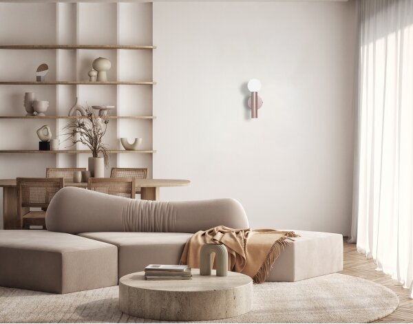 ITALUX WL-33574-1-CF - Nástěnná lampa FILANO 1xG9/5W/230V rose gold