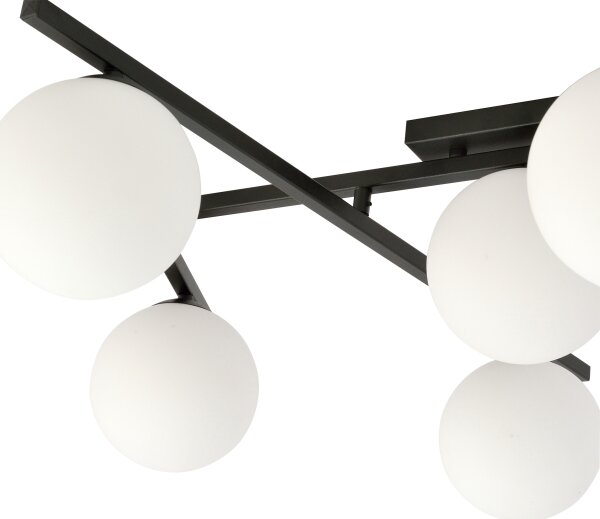 Stropní svítidlo SMART 5xE14/10W/230V černá/bílá