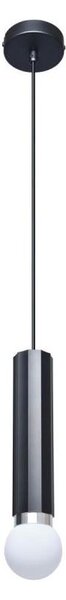 ITALUX PND-33849-1-BK - Lustr na lanku MACERA 1xE27/40W/230V černá