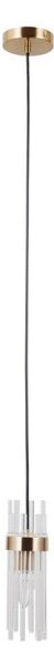 ITALUX PND-40760-1-HBR - Lustr na lanku TARASO 1xE14/40W/230V zlatá