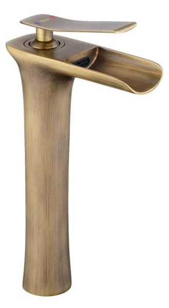 REA-B8120 - Umyvadlová baterie LAGUNA 30 cm broušená zlatá