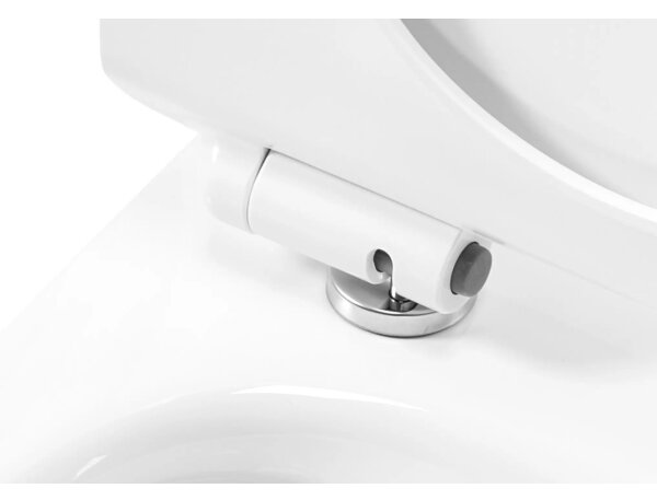 REA-C1400 - Závěsné WC s prkénkem CARTER RIMLESS keramika/bílá