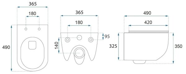REA-C6806 - Závěsné WC s prkénkem CARLO MINI TORNADO RIMLESS keramika/bílá/zlatá