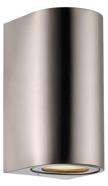 NOR 49721034 Venkovní nástěnné svítidlo Canto Maxi 2 2x28W GU10 nerez ocel čirá - NORDLUX