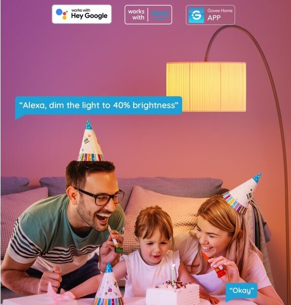 Govee - LED RGBWW Stmívatelná žárovka Smart E27/12W/230V 2700-6500K Wi-Fi