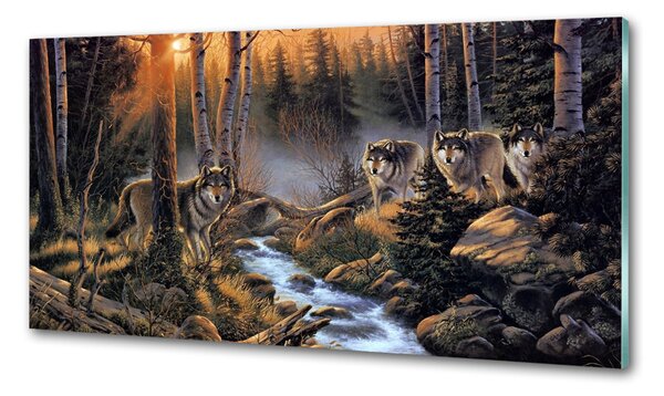 Panel do kuchyně Smečka vlků pksh-68897163