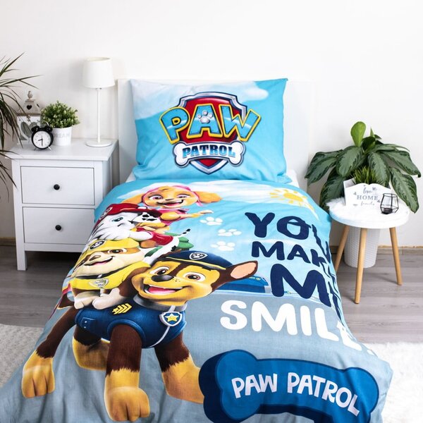 Bavlněné dětské povlečení se svítícím efektem na jednolůžko 140x200 cm Paw Patrol – Jerry Fabrics