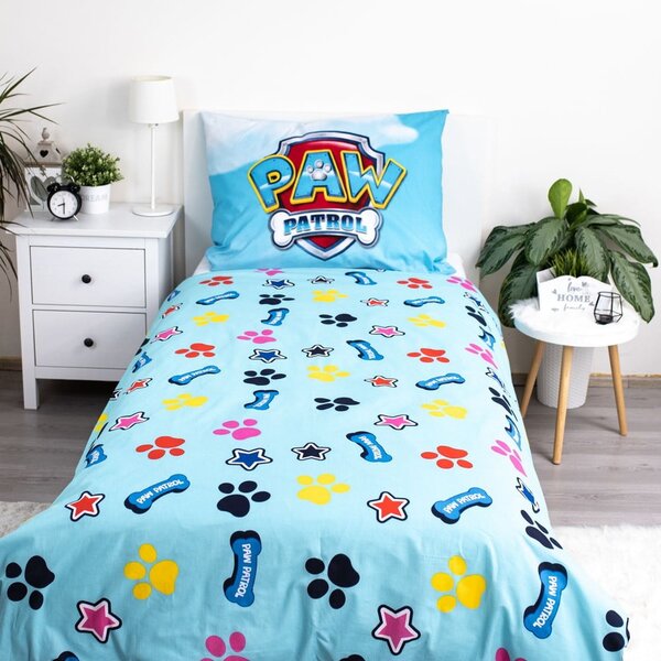 Bavlněné dětské povlečení se svítícím efektem na jednolůžko 140x200 cm Paw Patrol – Jerry Fabrics