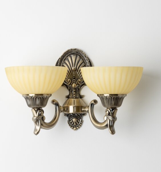 Brilagi - Nástěnná lampa CLASSIC 2xE27/60W/230V mosaz