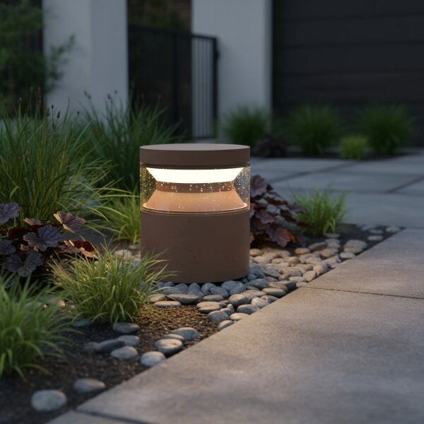 Ideal Lux - LED Venkovní lampa BOEING LED/14W/230V 15 cm IP65 hnědá