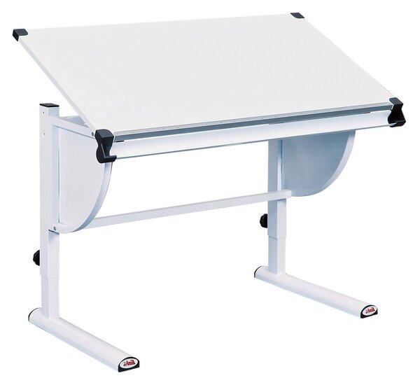 PSACÍ STŮL PRO MLÁDEŽ, bílá, 110/60/63-93 cm MID.YOU - Online Only psací stoly & židle, Online Only