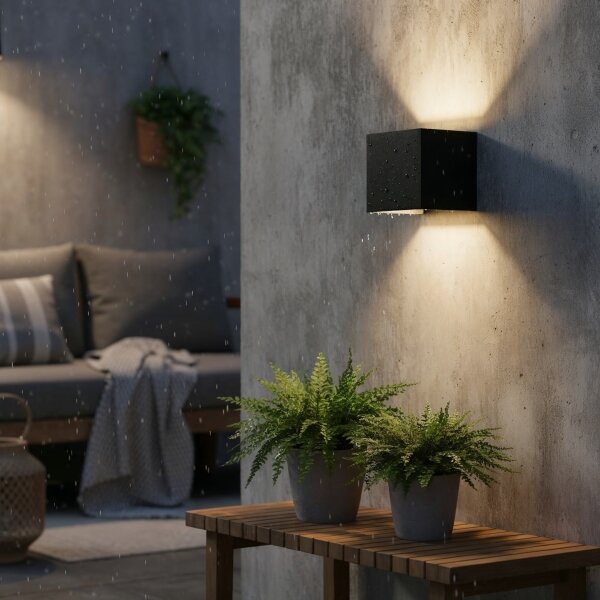 Ideal Lux - LED Venkovní nástěnné svítidlo ATOM LED/12W/230V IP54 černá