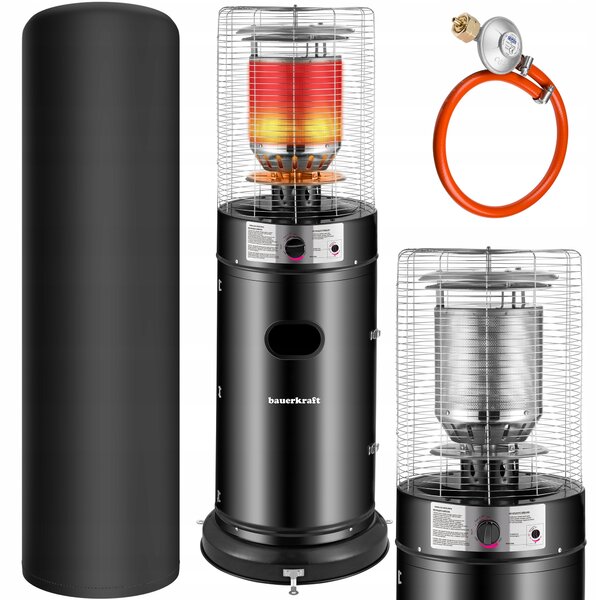 Plynový topný slunečník 11kW zářič s krytem Bauerkraft