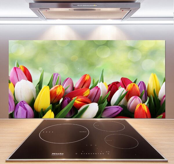 Panel do kuchyně Barevné tulipány pksh-69344290