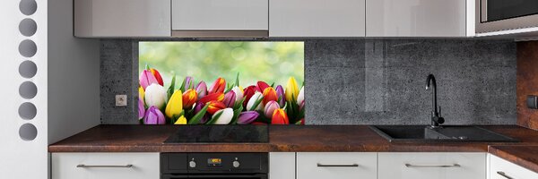 Panel do kuchyně Barevné tulipány pksh-69344290
