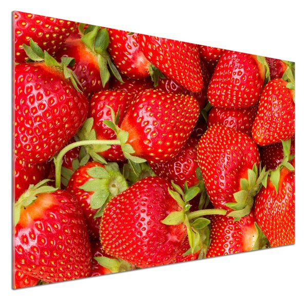 Skleněný panel do kuchynské linky Jahody pksh-69456744