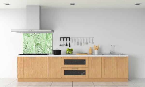 Dekorační panel sklo Listí vzor pksh-69861578