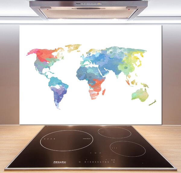 Dekorační panel sklo Mapa světa pksh-69891500