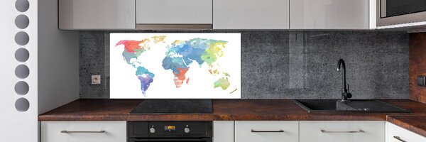Dekorační panel sklo Mapa světa pksh-69891500