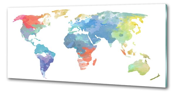 Dekorační panel sklo Mapa světa pksh-69891500