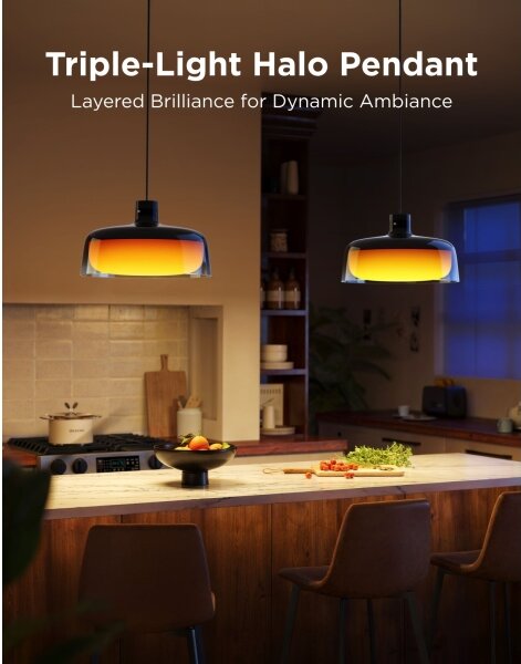 Govee - LED RGBICWW Stmívatelný lustr na lanku LED/21W/230V Matter Wi-Fi