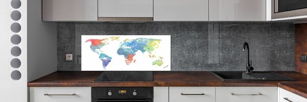 Dekorační panel sklo Mapa světa pksh-69891500