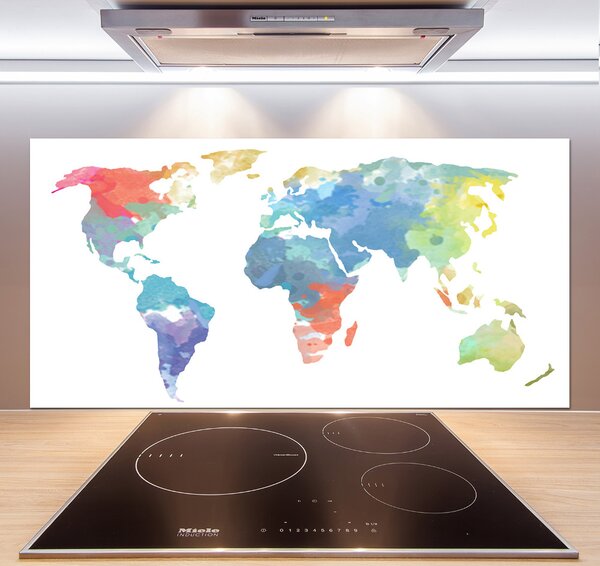 Dekorační panel sklo Mapa světa pksh-69891500
