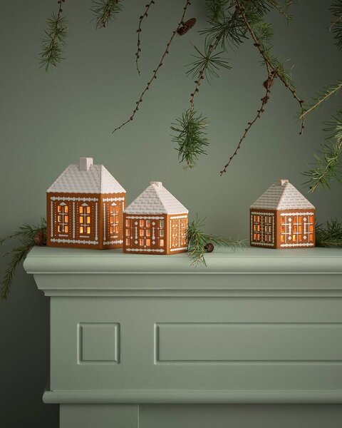 Porcelánový svícen Gingerbread Lighthouse Medium