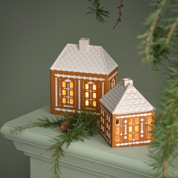 Porcelánový svícen Gingerbread Lighthouse Medium