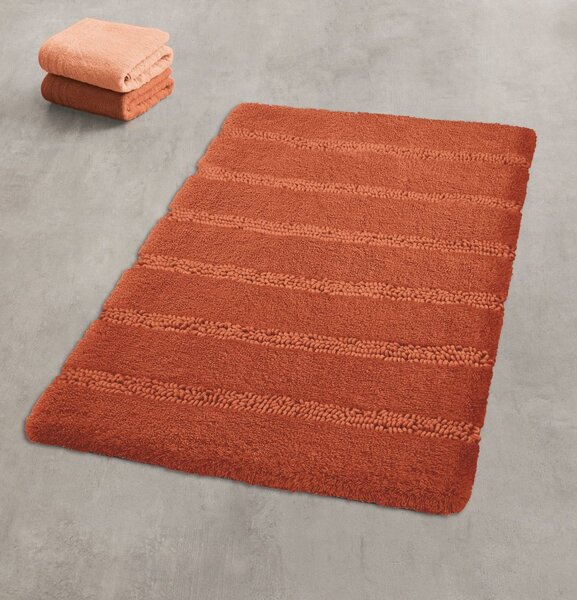 Kleine Wolke Monrovia koupelnová podložka 100x60 cm obdélníkový oranžová 4094304360