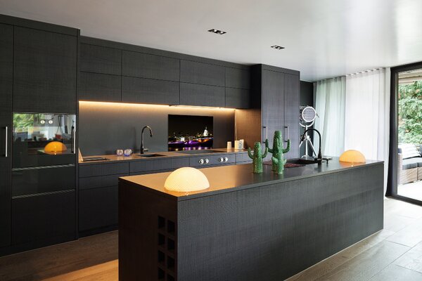 Skleněný panel do kuchynské linky Most noc pksh-70150202