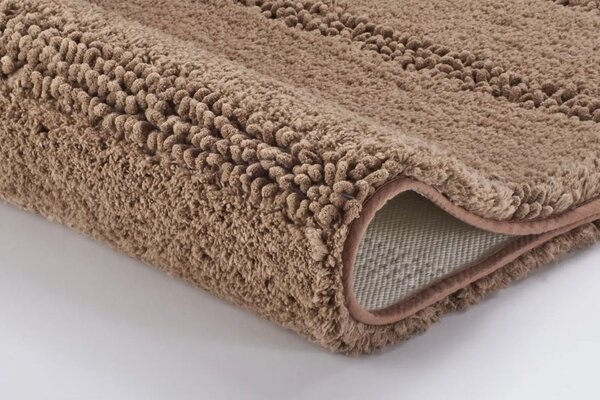 Kleine Wolke Monrovia koupelnová podložka 100x60 cm obdélníkový hnědá 4094287360