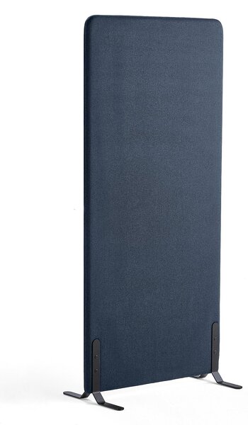 AJ Produkty Paraván ZONE, 1700x800x46 mm, potah Hush, černé nohy, námořnická modrá