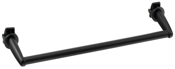 Aqualine Aqualine, Sušák ručníků na topná tělesa 36cm, rovný, černý mat, IDR-40B