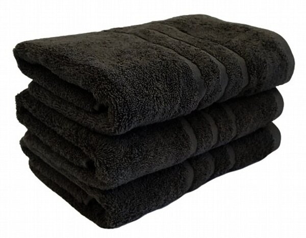 Froté ručník vysoké kvality. Ručník má rozměr 50x100 cm. Barva je černá