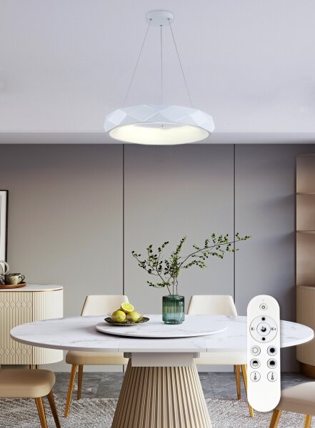 Top Light - LED Stmívatelný lustr na lanku APOLO LED/45W/230V bílá + DO