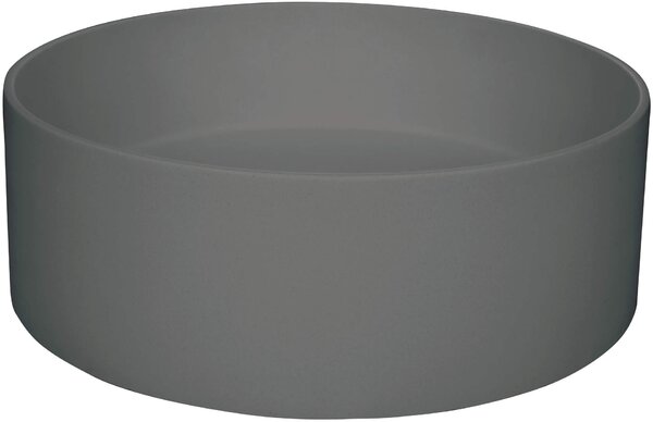 Deante Silia, granitové umyvadlo na desku 36x36x12,5 cm, antracitová metalíza, DEA-CQS_TU4S