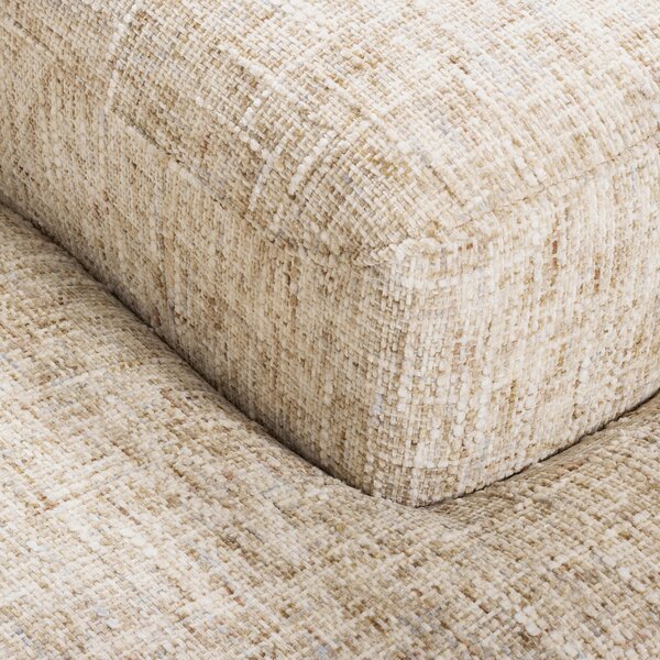 ROHOVÁ SEDAČKA, textil, béžová Livetastic - Sedací soupravy, Online Only