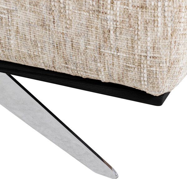 ROHOVÁ SEDAČKA, textil, béžová Livetastic - Sedací soupravy, Online Only