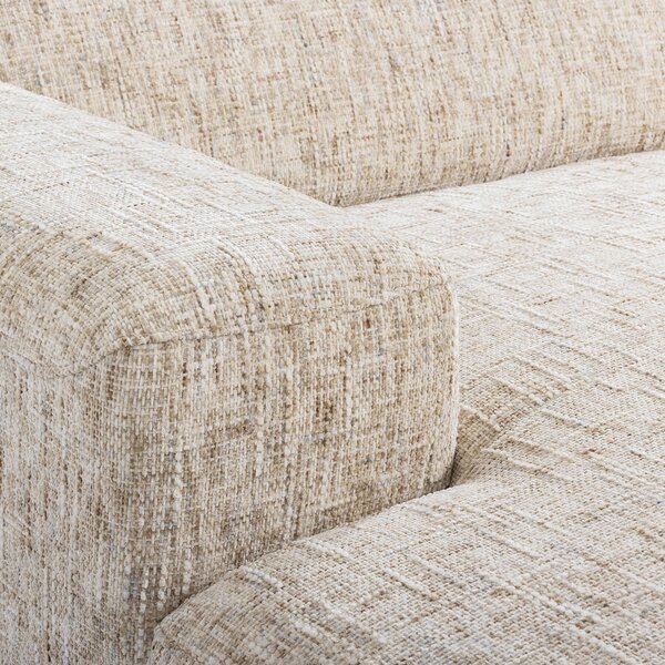 ROHOVÁ SEDAČKA, textil, béžová Livetastic - Sedací soupravy, Online Only